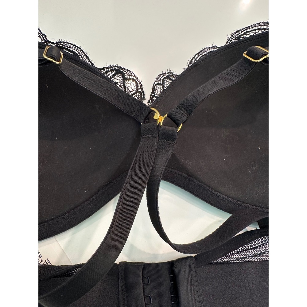 Lively All You Lace Underwire Bra Jet Black Convertible Racerback 36B 47570 NEW - Picture 4 of 4